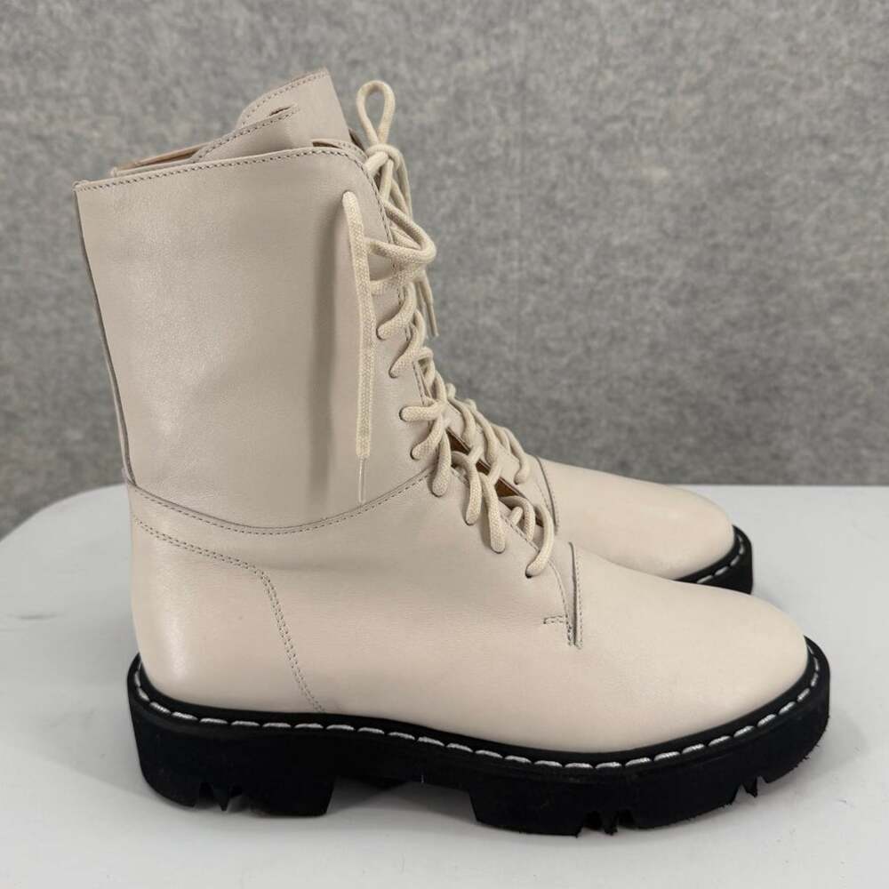NEW Aquatalia Sadie Weatherproof Leather Combat Boots Size 9.5
